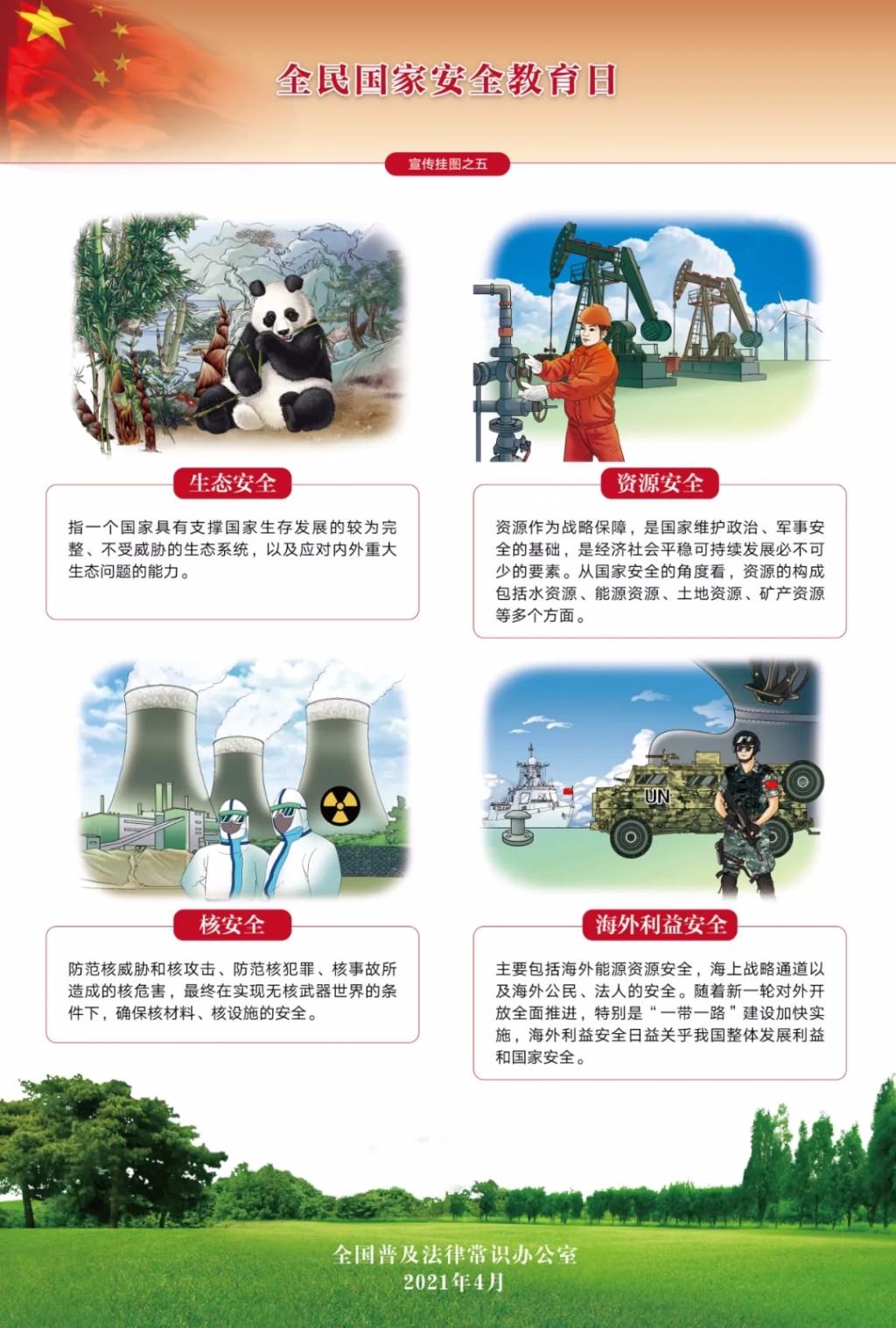 2021年全民国家安全教育日法治宣传专栏