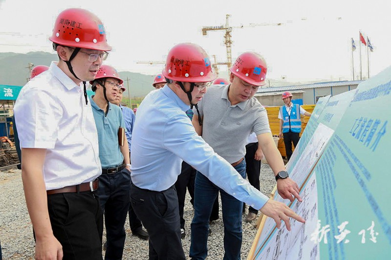 文专文调研督导污水处理厂建设工作