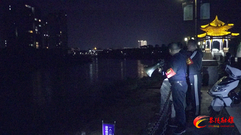 茶陵县积极开展禁捕夜巡执法行动