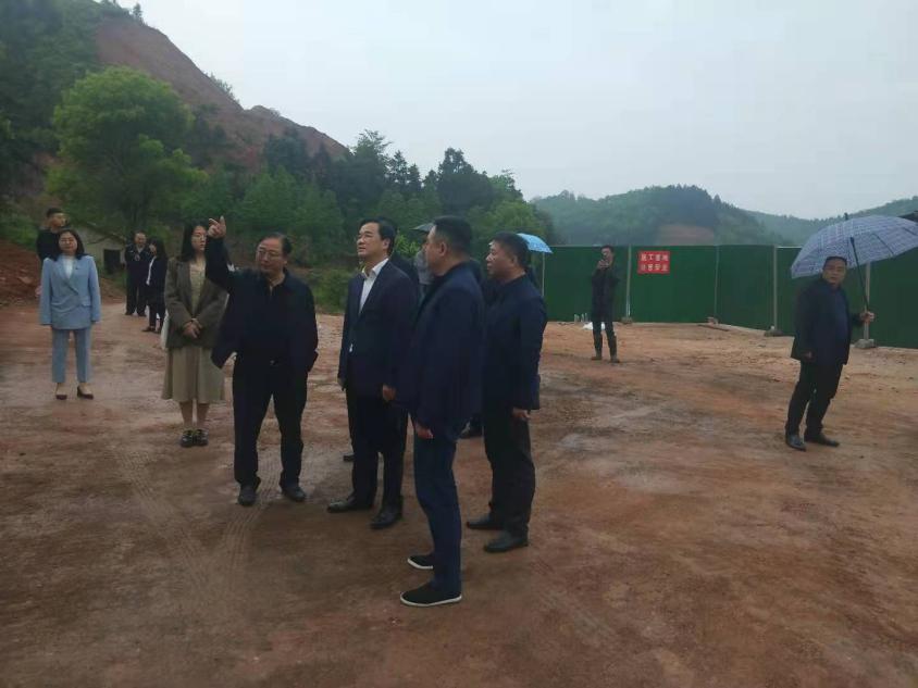 王利波现场督导江南砂石厂生态环境问题整改情况