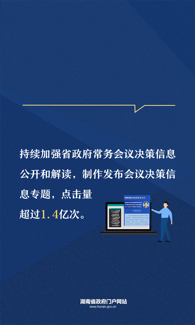 海报 | 这组数据，彰显了湖南政务管理服务的实力
