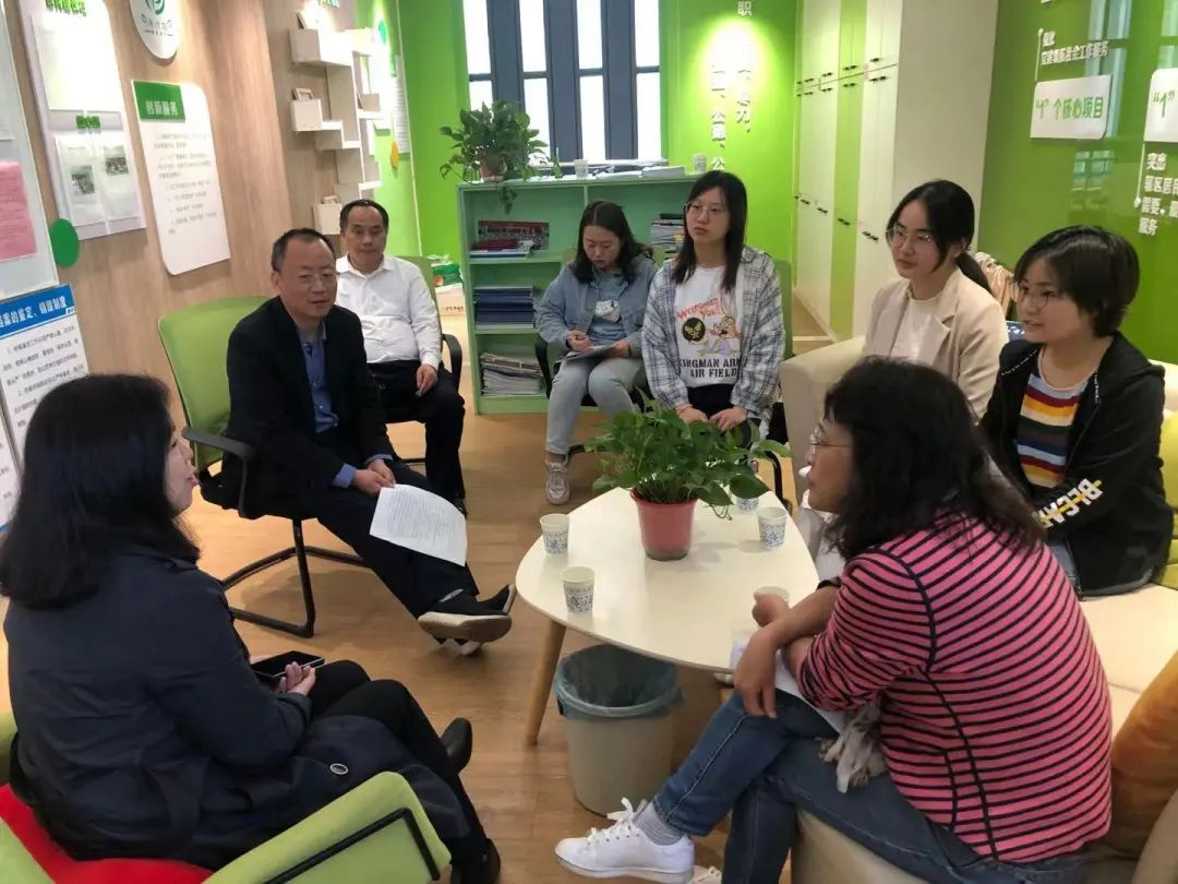 孙莹教授督导我区社会工作服务站工作