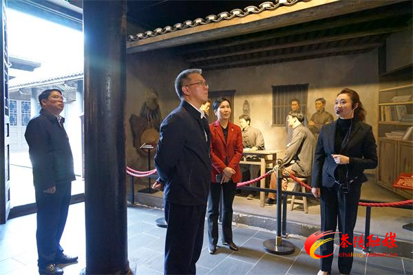 曹慧泉来茶督导党史学习教育工作