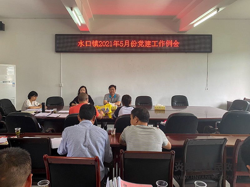 水口镇召开5月份党建工作例会