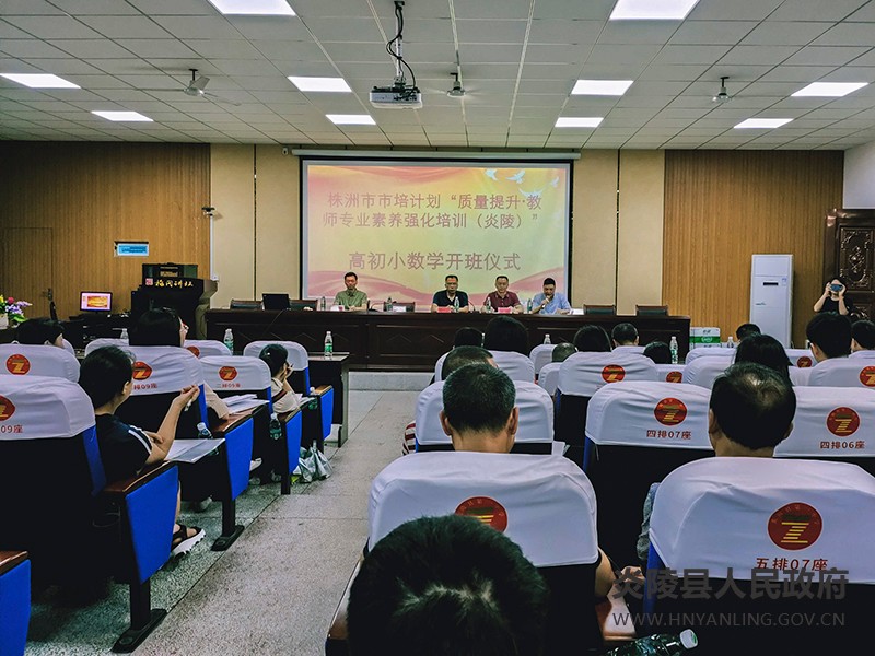 炎陵一中举行数学教师专业素养强化培训会