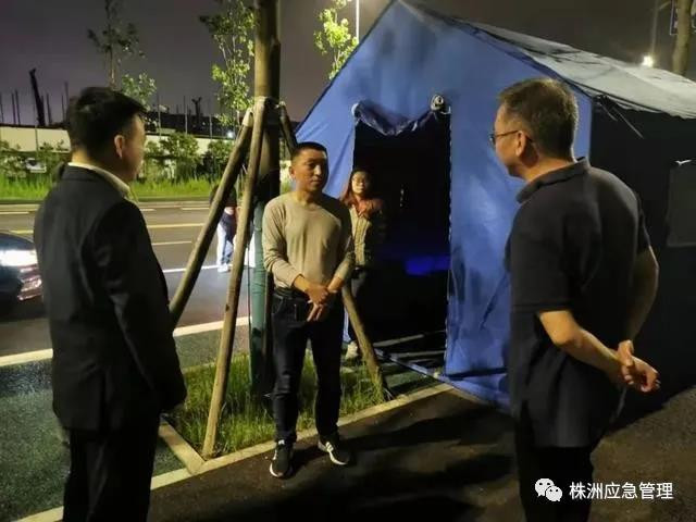 深夜,株洲市委书记曹慧泉检查指导防汛工作
