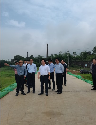 市委组织部部长李武宁到渌口区督查防汛工作