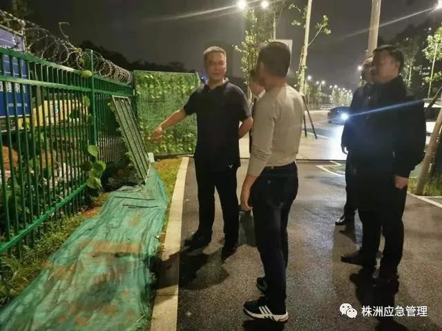 深夜,株洲市委书记曹慧泉检查指导防汛工作