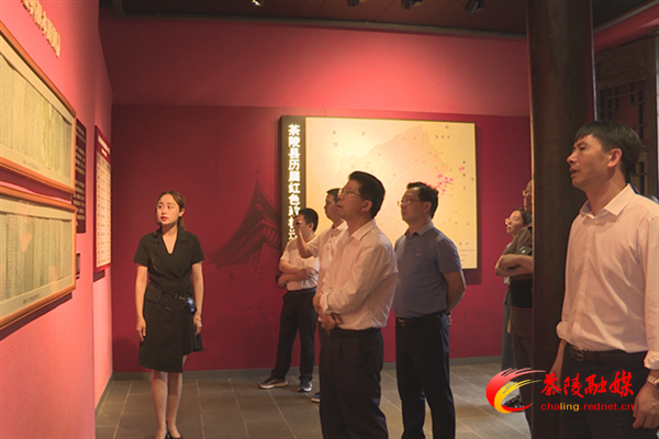 省人大常委会研究室主任王向前一行来茶调研