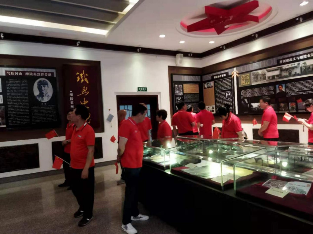 攸县市场服务中心开展党史学习教育第三次专题学习 现场教学重温红色记忆