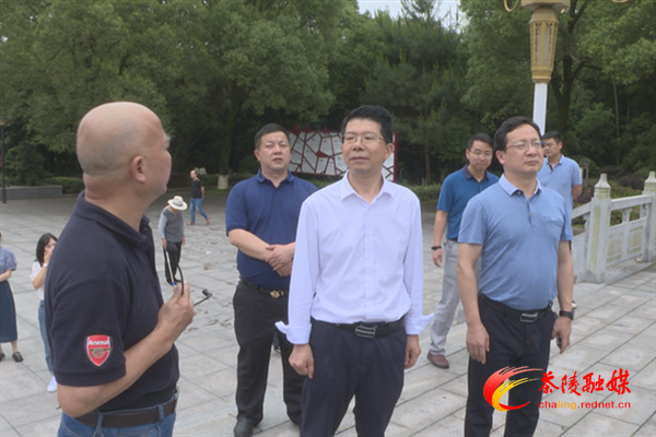 省人大常委会研究室主任王向前一行来茶调研