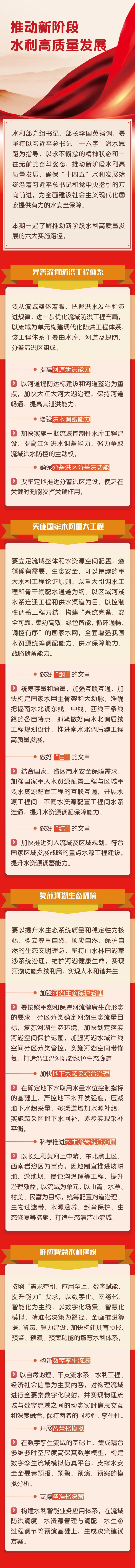 一图读懂｜推动新阶段水利高质量发展的实施路径