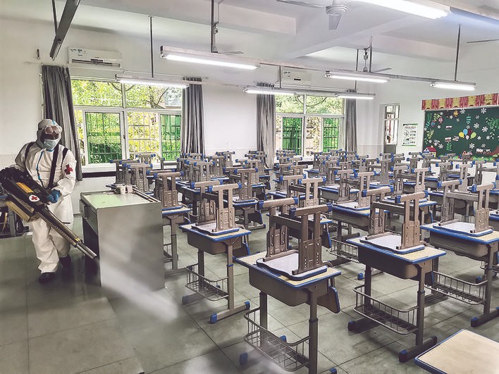 筑牢校园“防疫墙” 秋季开学，天元各校有妙招