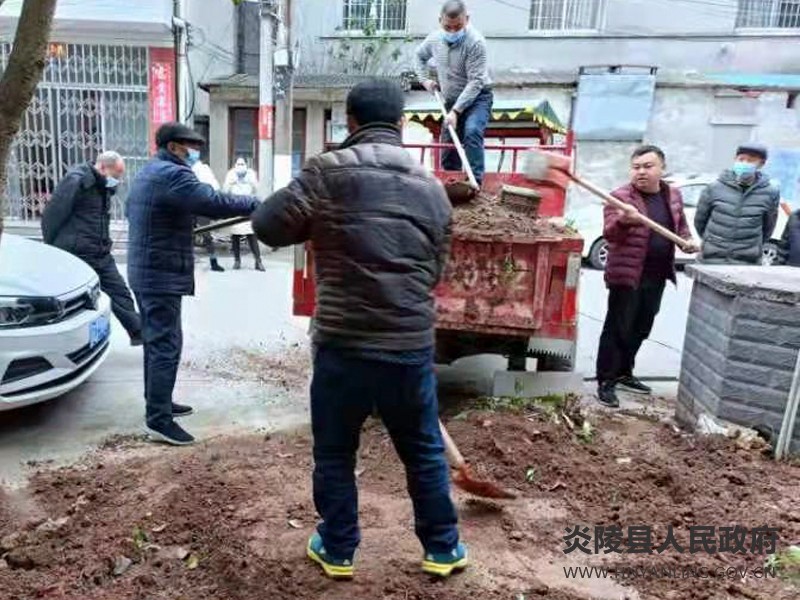 霞阳镇：湘山茗园党支部开展“违规占道种地”清理行动
