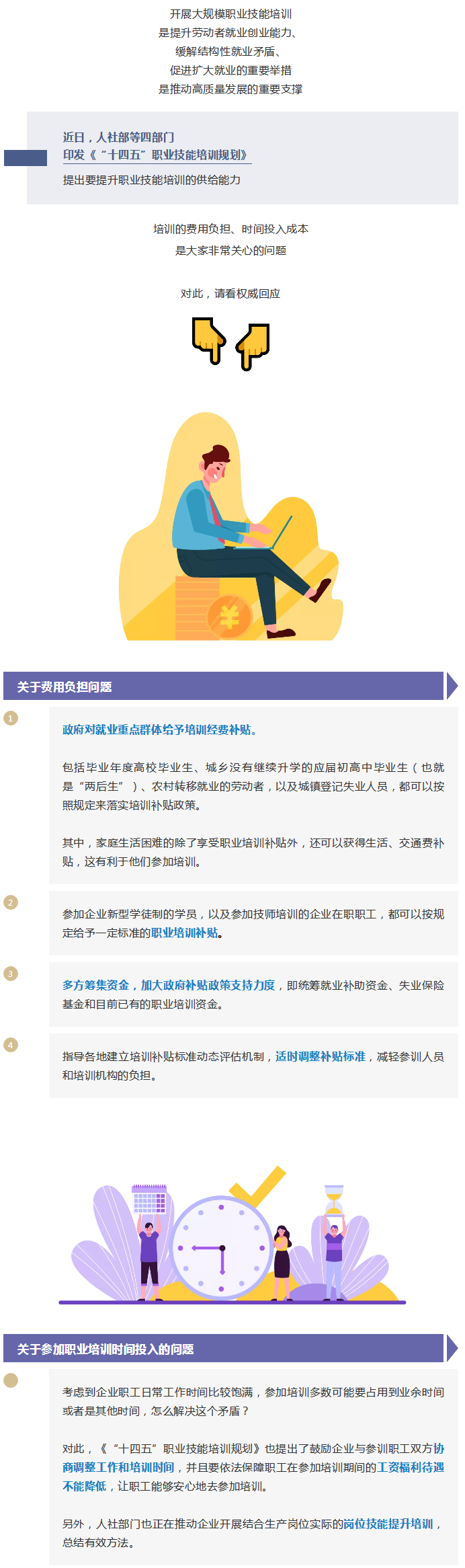 参加职业技能培训，担心费用和时间？大可不必哦！