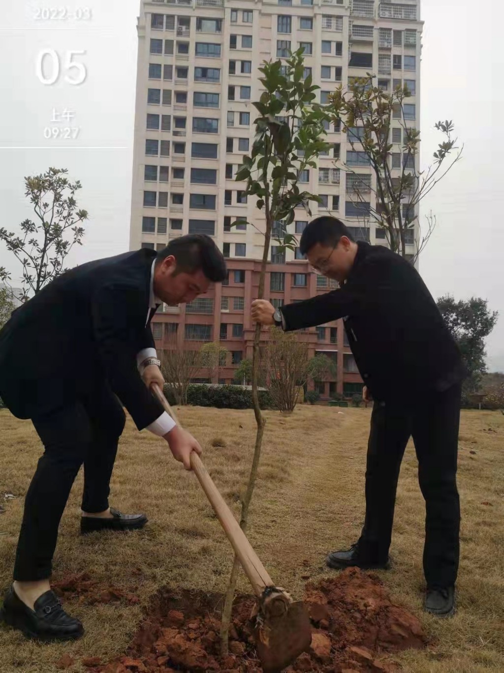 天元物业积极开展三月学雷锋和植树活动
