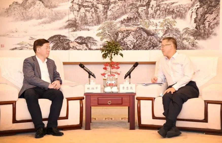 北京易华录董事长林拥军一行来株考察