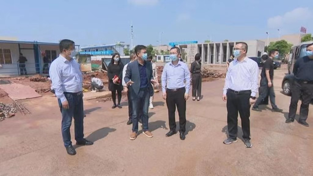陈恢清赴天元区督导重点建设项目