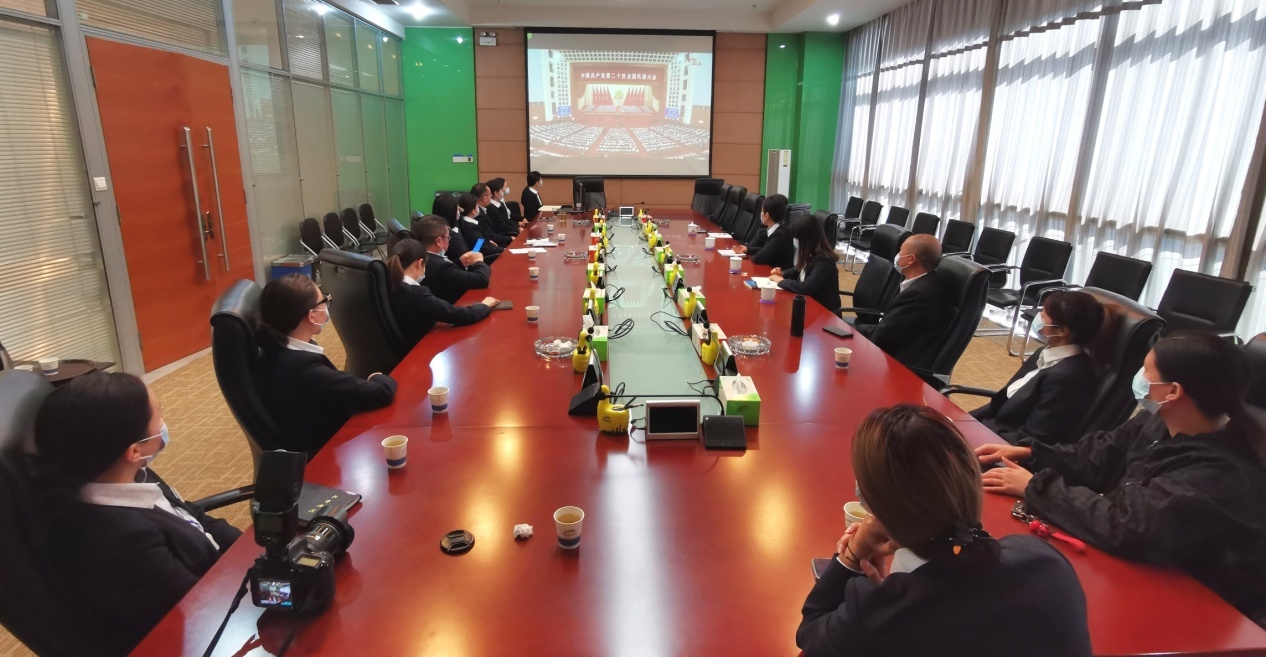 株洲市自然资源和规划局集中收看收听党的二十大开幕盛况并开展学习研讨