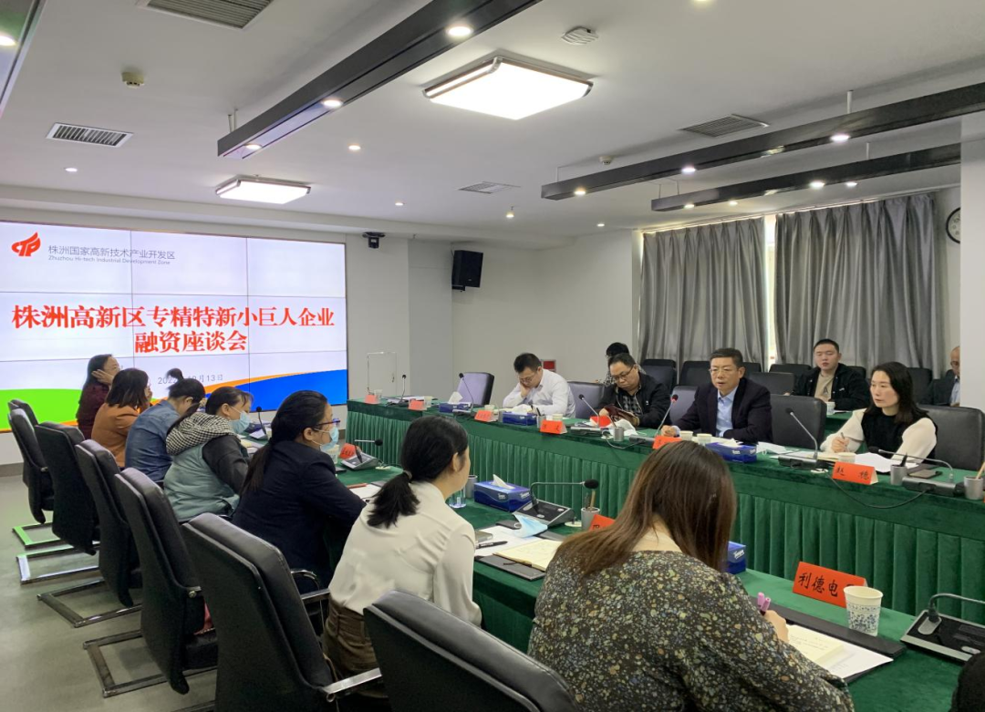 深挖企业融资需求、抢抓金融灌溉机遇 ——株洲高新区（天元区）召开专精特新小巨人企业融资座谈会暨政银企对接会