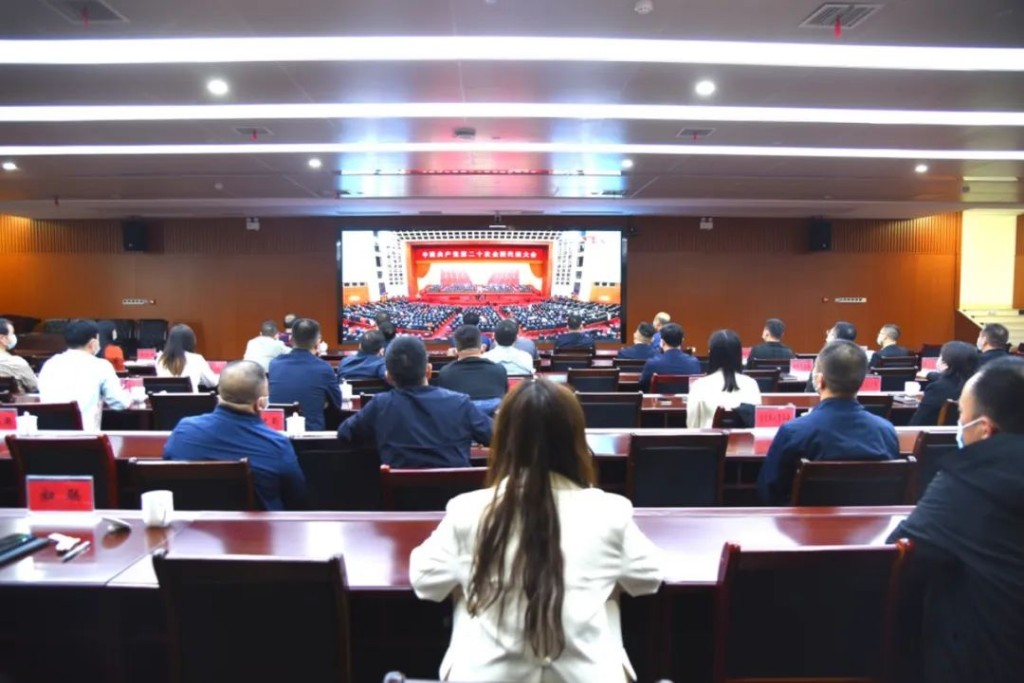 我区集中收看党的二十大开幕会盛况并深刻领会报告精神