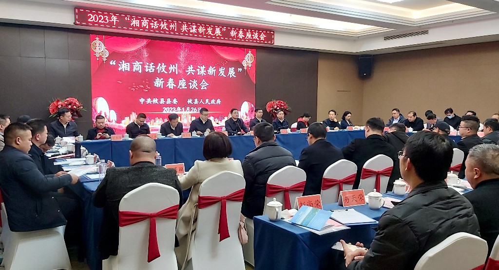 攸县举办2023年“湘商话攸州 共谋新发展”新春座谈会  全面开启“招大引强”及“湘商回归”专项行动
