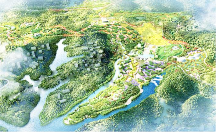 神农百草园选址株洲云峰湖区域