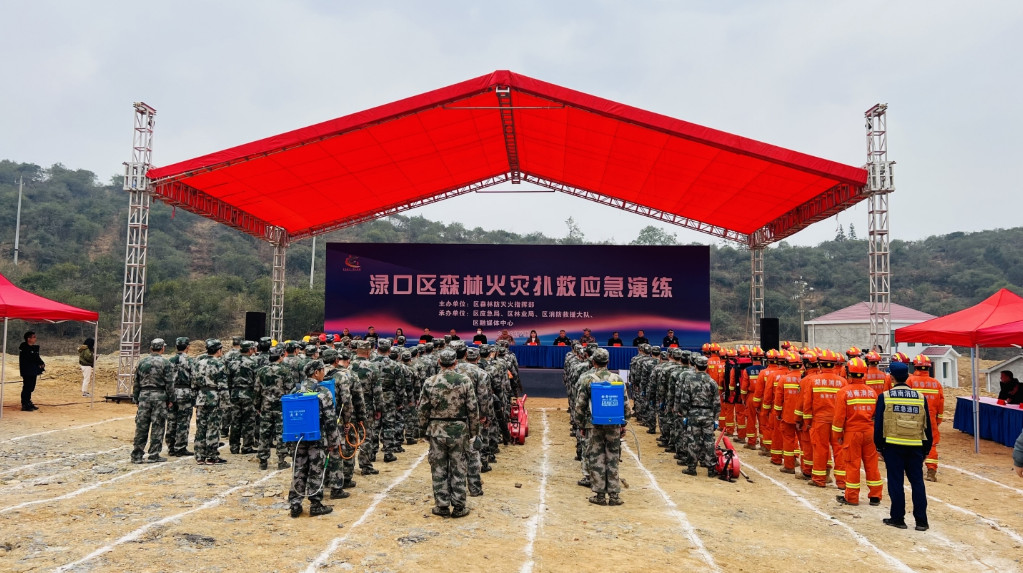实景 实战！渌口区开展森林火灾扑救应急演练