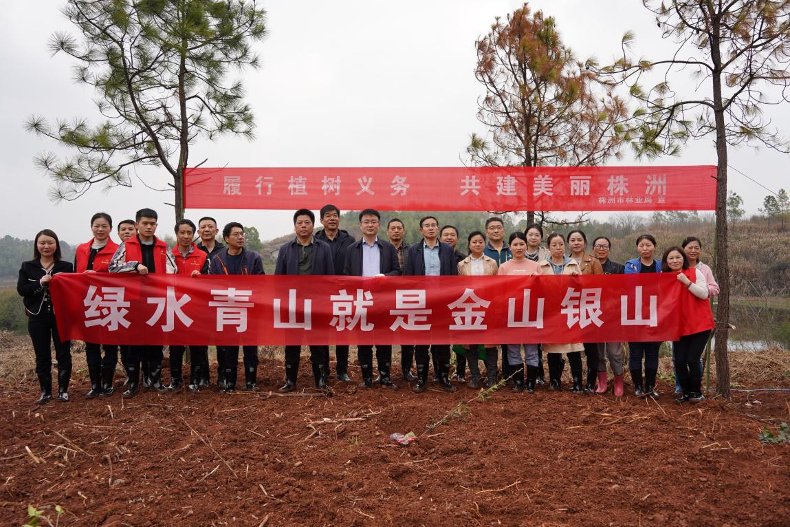 ​  与春天来一场生态约定  上千人将百亩荒地“染”成绿