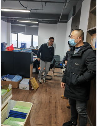 区审计局实地考察造价咨询机构