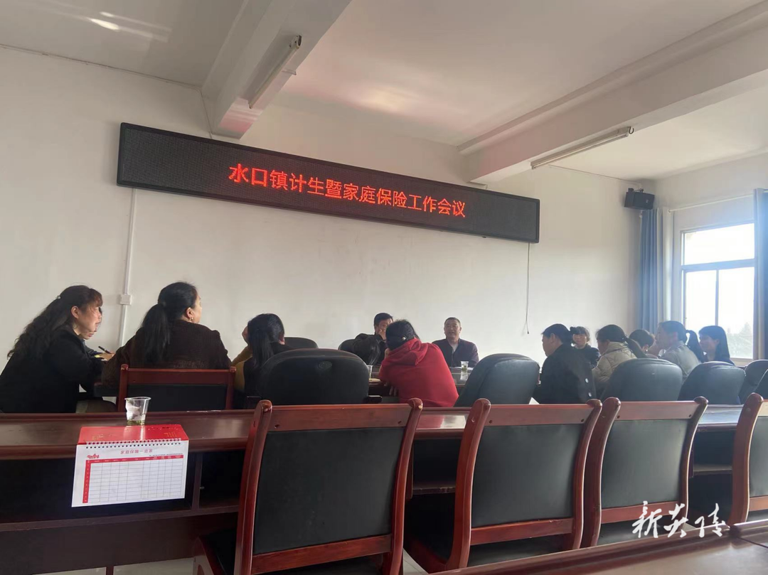 水口镇召开计生暨家庭保险工作会议