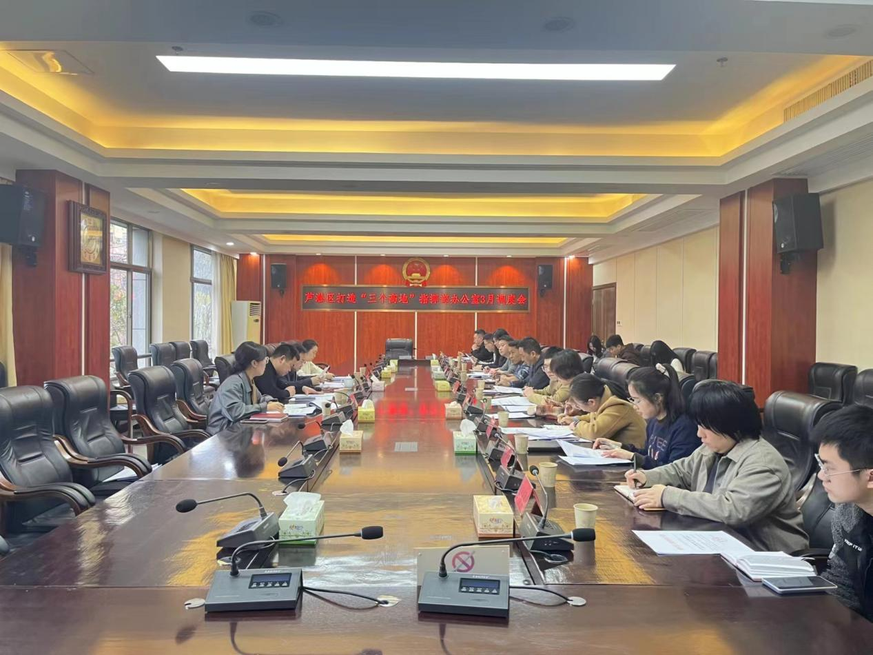 区“三高”指挥部办公室组织召开3月份工作调度会