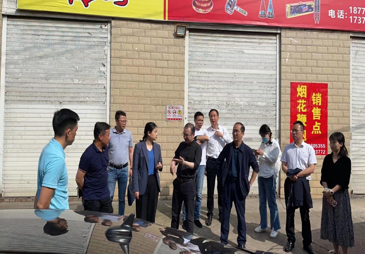 天元区区长何柢一行到各镇调研违法用地整改工作