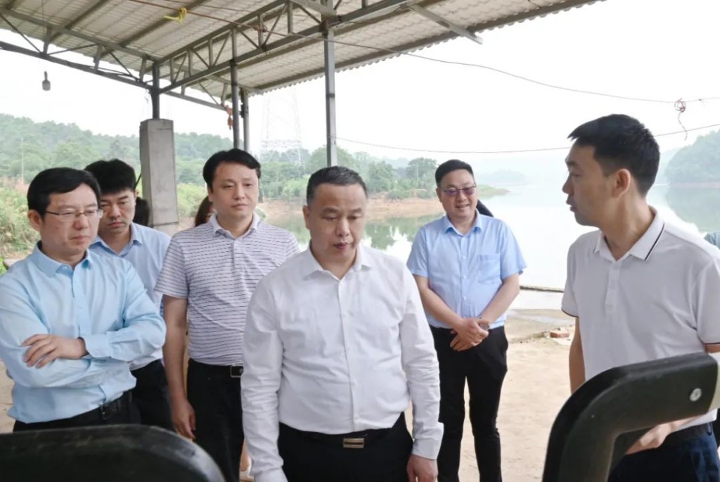 省自然资源厅厅长李全胜一行来株洲经开区调研神农百草园
