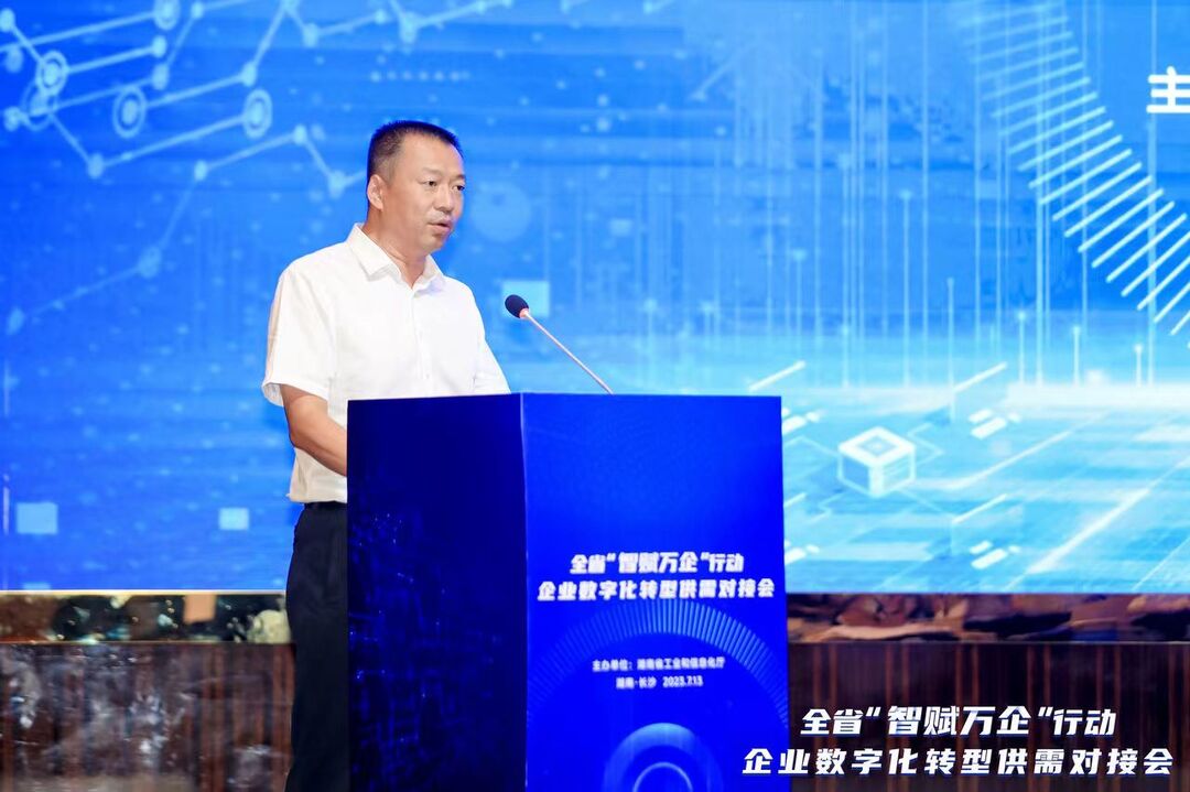 株洲高新区在全省“智赋万企”行动企业数字化转型供需对接会上作典型发言