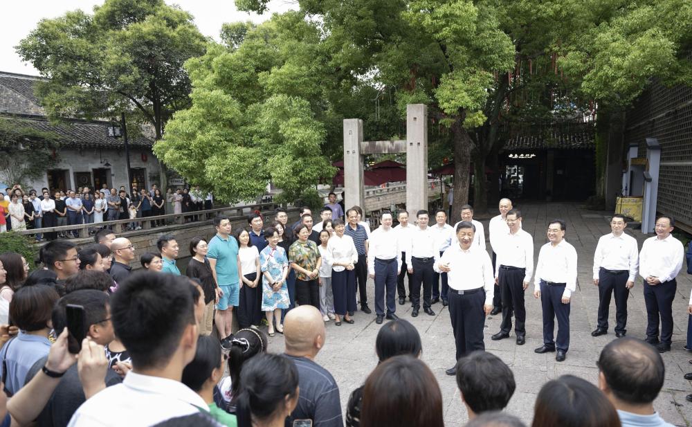 习近平在江苏考察时强调 在推进中国式现代化中走在前做示范 谱写“强富美高”新江苏现代化建设新篇章
