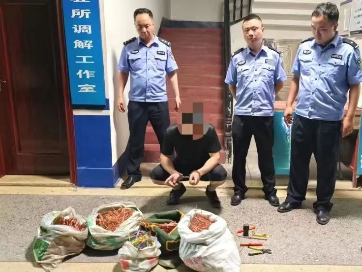 【夏季治安打击整治行动】涉案超20万元！工人监守自盗偷电缆，攸县警方迅速将其“一网打尽”