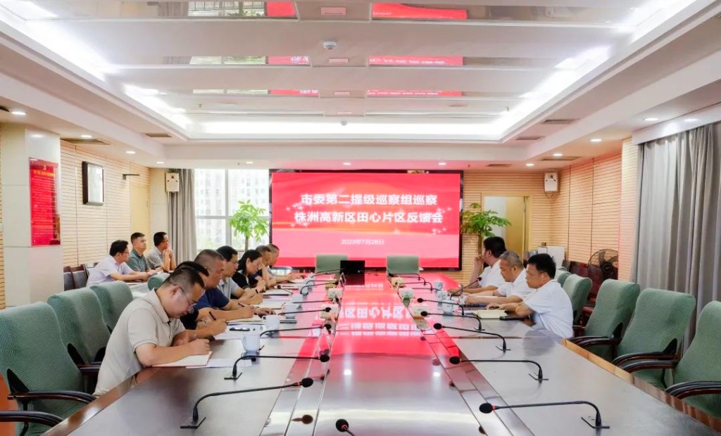 市委第二提级巡察组巡察株洲高新区田心片区反馈会议召开