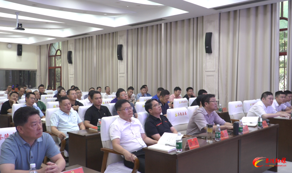 茶陵县组织收听收看市委理论学习中心组（扩大）2023年第八次集体学习电视电话会议