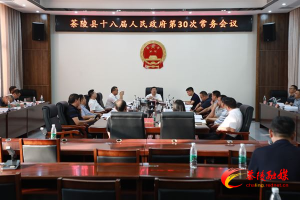 杨红兵主持召开茶陵县十八届人民政府第30次常务会议