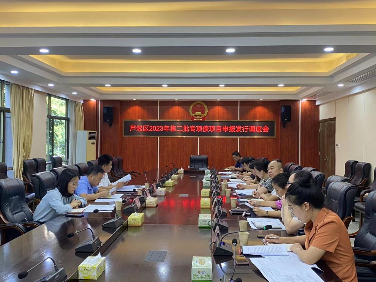 芦淞区召开2023年第二批专项债项目申报发行调度会