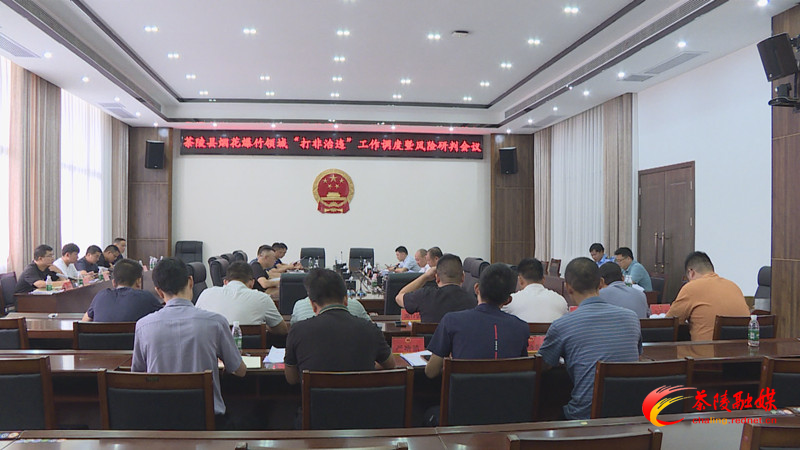 茶陵县调度烟花爆竹领域“打非治违”暨风险研判工作