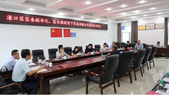 渌口区委副书记、区长赖晓智到南洲镇下沉接访