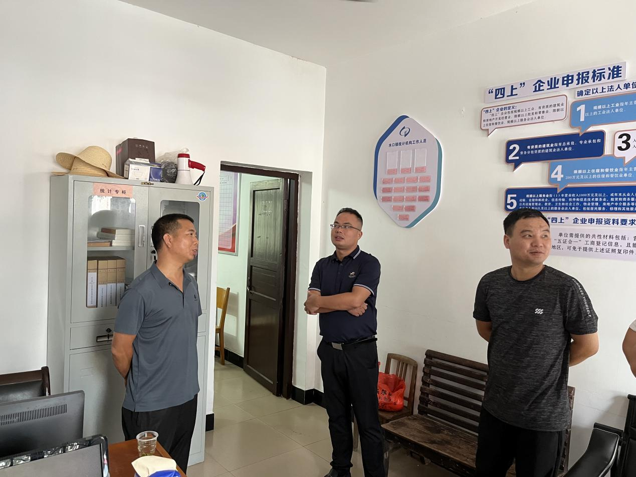炎陵县统计局调研部分乡镇（街道）统计规范化建设