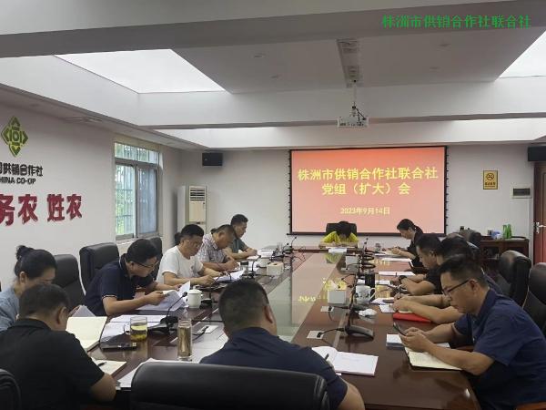 市供销社召开2023年第10次党组会议