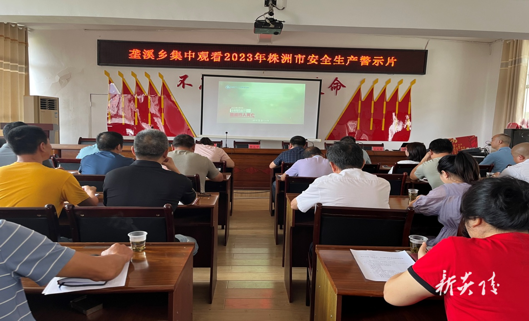 垄溪乡组织观看安全生产警示教育片