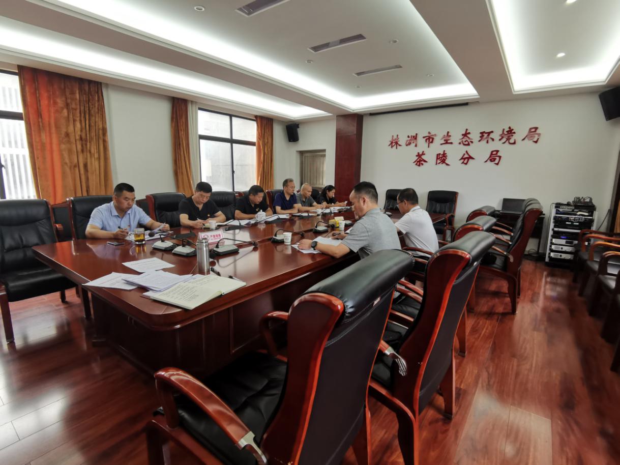 株洲市生态环境局茶陵分局召开贯彻落实生态环境部来湘调研发现问题整改专题民主生活会