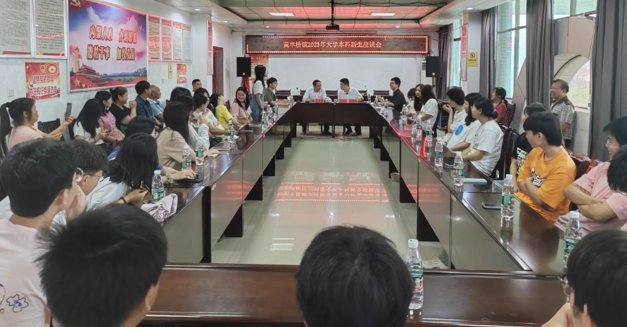 风劲帆满 青春奋进：黄丰桥镇召开2023年大学新生座谈会