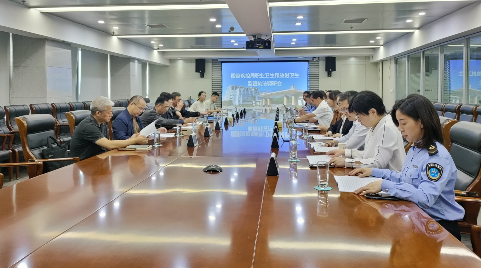 国家疾控局来株调研职业卫生和放射卫生监督执法工作
