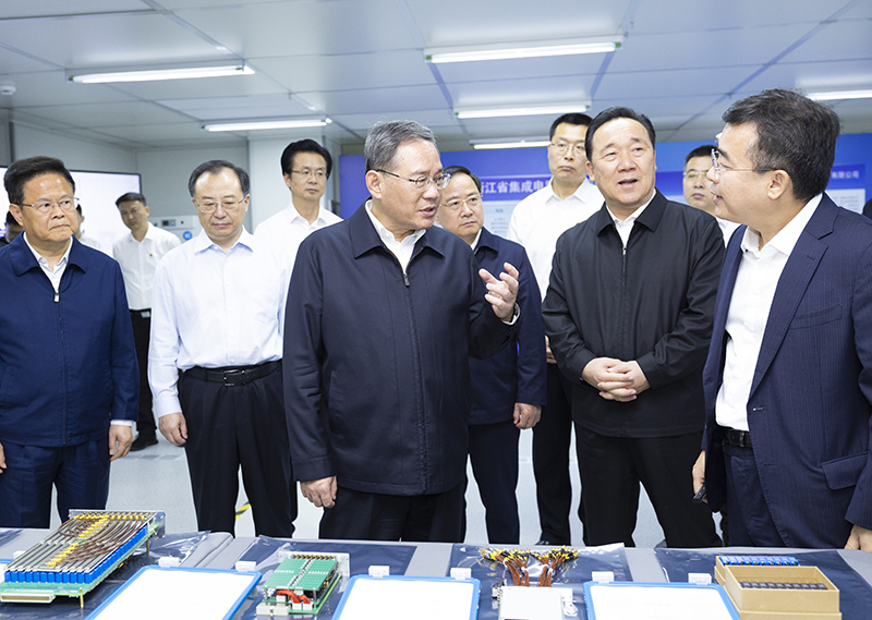 李强在浙江调研时强调：在加快数字化转型中塑造高质量发展新动能新优势